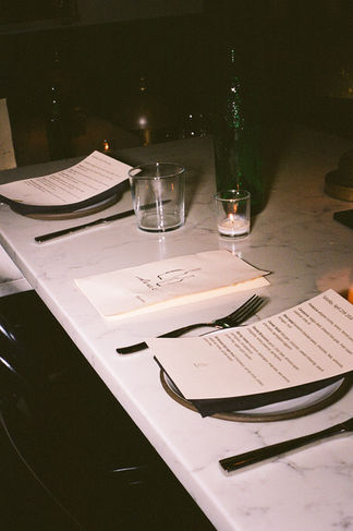 Portland wedding photos on film with flash