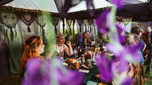 Zach and Brie's Backyard Dark Fantasy Wedding in Portland 