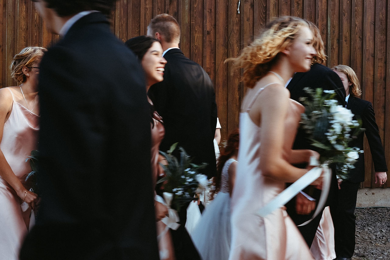 Backyard micro wedding photographer in Portland OR