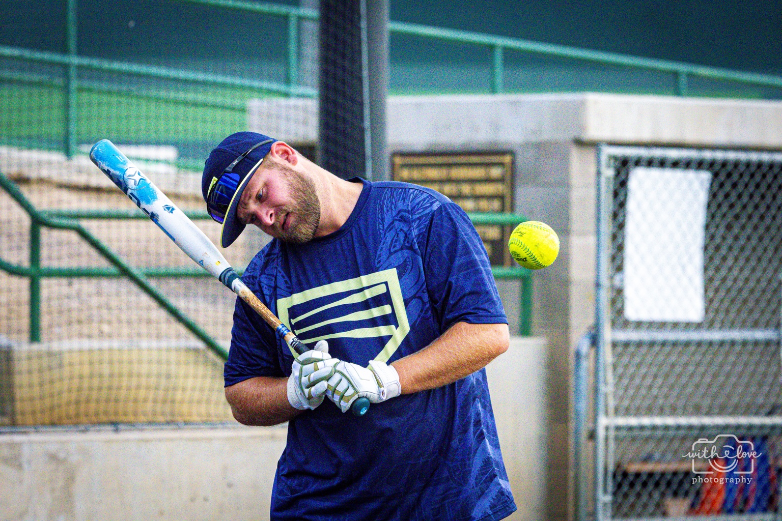 Softball batter portrait