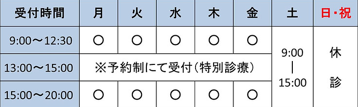 診療時間・受付時間 江東区 北砂しまだ鍼灸整骨院 砂町銀座 西大島 南砂町 東陽町 住吉 南砂 東砂 千田 千石 海辺 肩こり 腰痛 脱臼 骨折 スポーツ障害 野球肘 テニス肘 ゴルフ肘 捻挫 打撲 交通事故 むち打ち 保険 