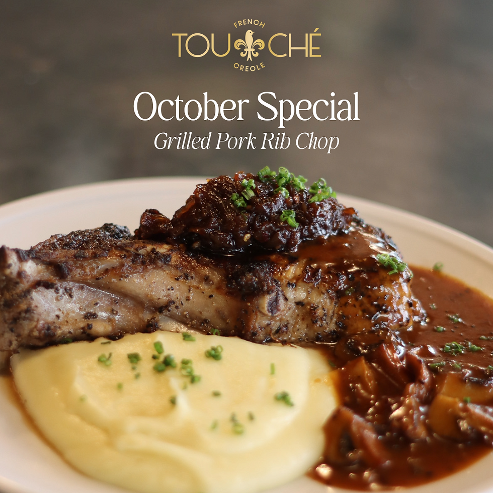 pork chop at Touché french creole