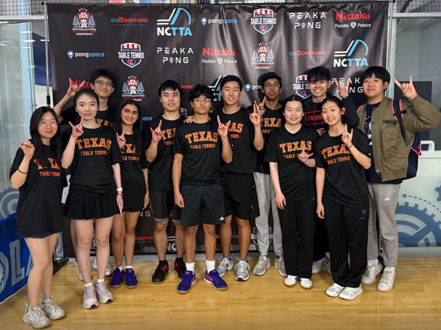 University of Texas Table Tennis Team Competes at NCTTA National Championships