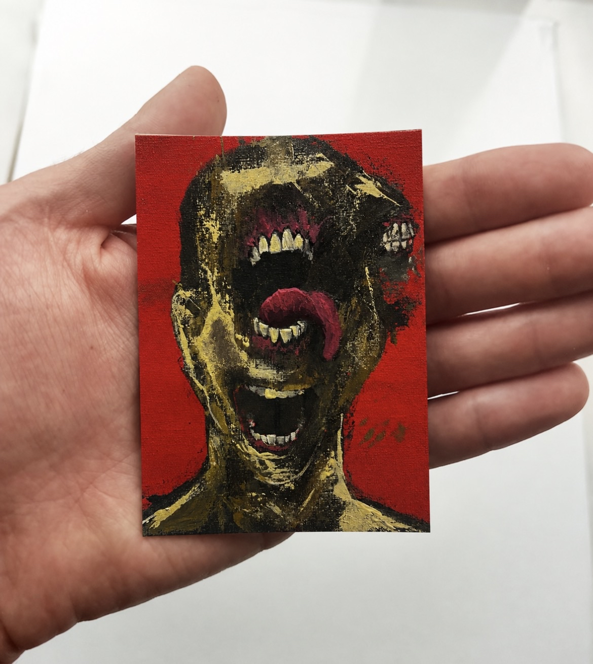 Jon Silent - Hand Painted Artist Trading Card - Blind Box