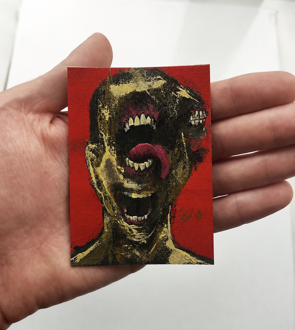 Thumbnail: Jon Silent - Hand Painted Artist Trading Card - Blind Box