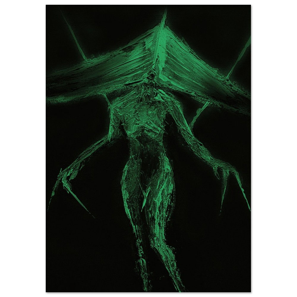 Limited Edition - Night Vision - Girl By The River - Wood Print