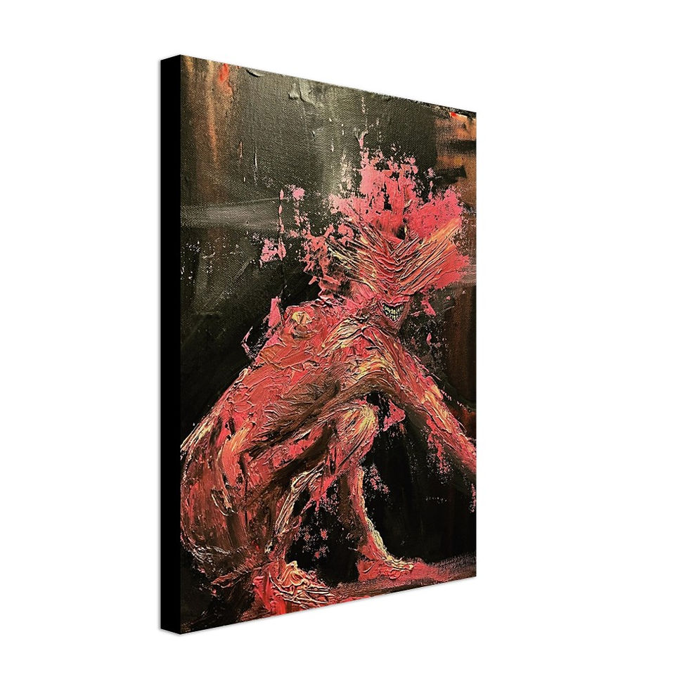 Thumbnail: Smiling Agony - Premium Canvas