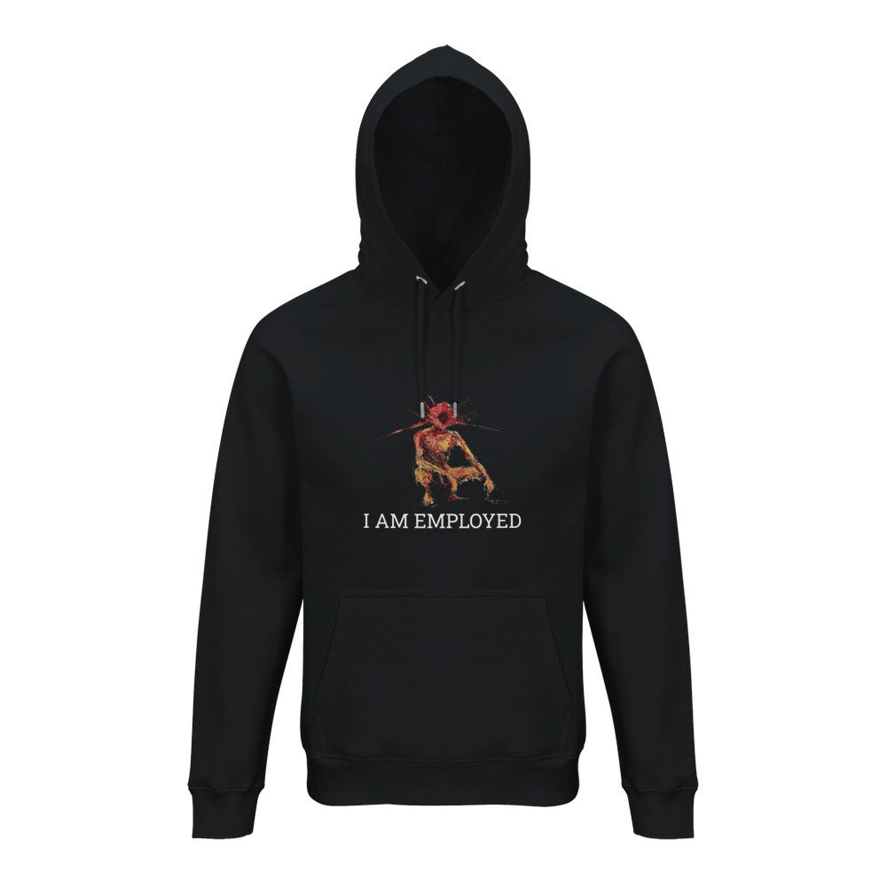 I AM EMPLOYED - ORGANIC UNISEX HOODIE - JON SILENT