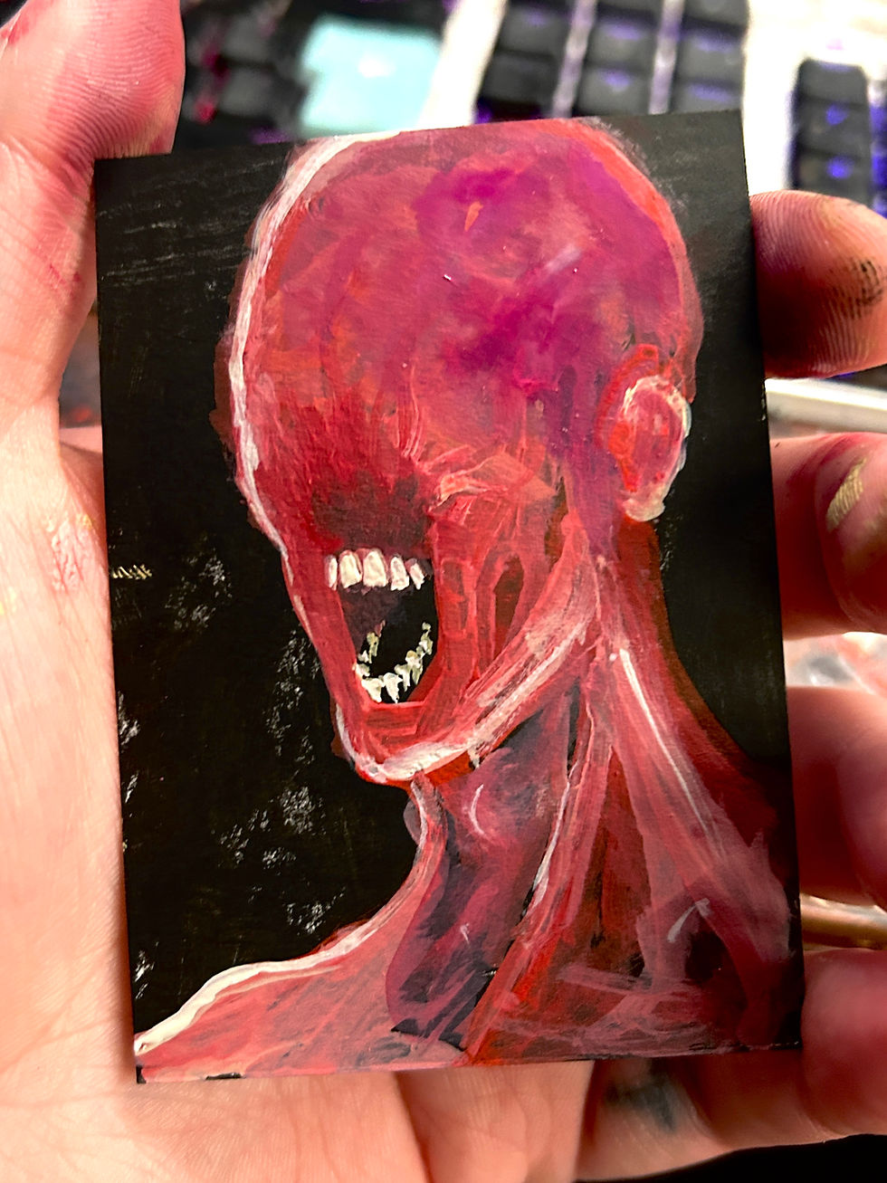 Thumbnail: Jon Silent - Hand Painted Artist Trading Card - Blind Box