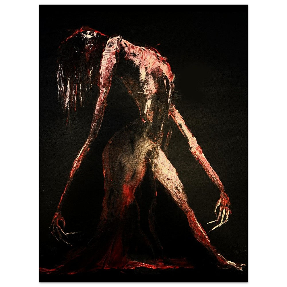 Lady In Red - Museum-Quality Matte Paper Print