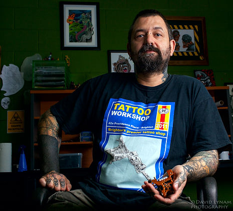 Good Vibrations Tattooist, Aaron Soffe.