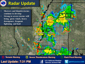 Showers & Thunderstorms continue...