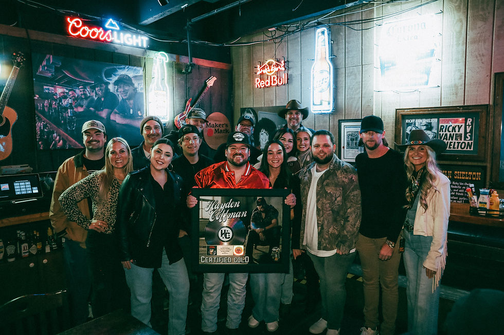 Hayden Coffman Goes Gold with "Better Off" Presented at Sold-Out Nashville Palace Show