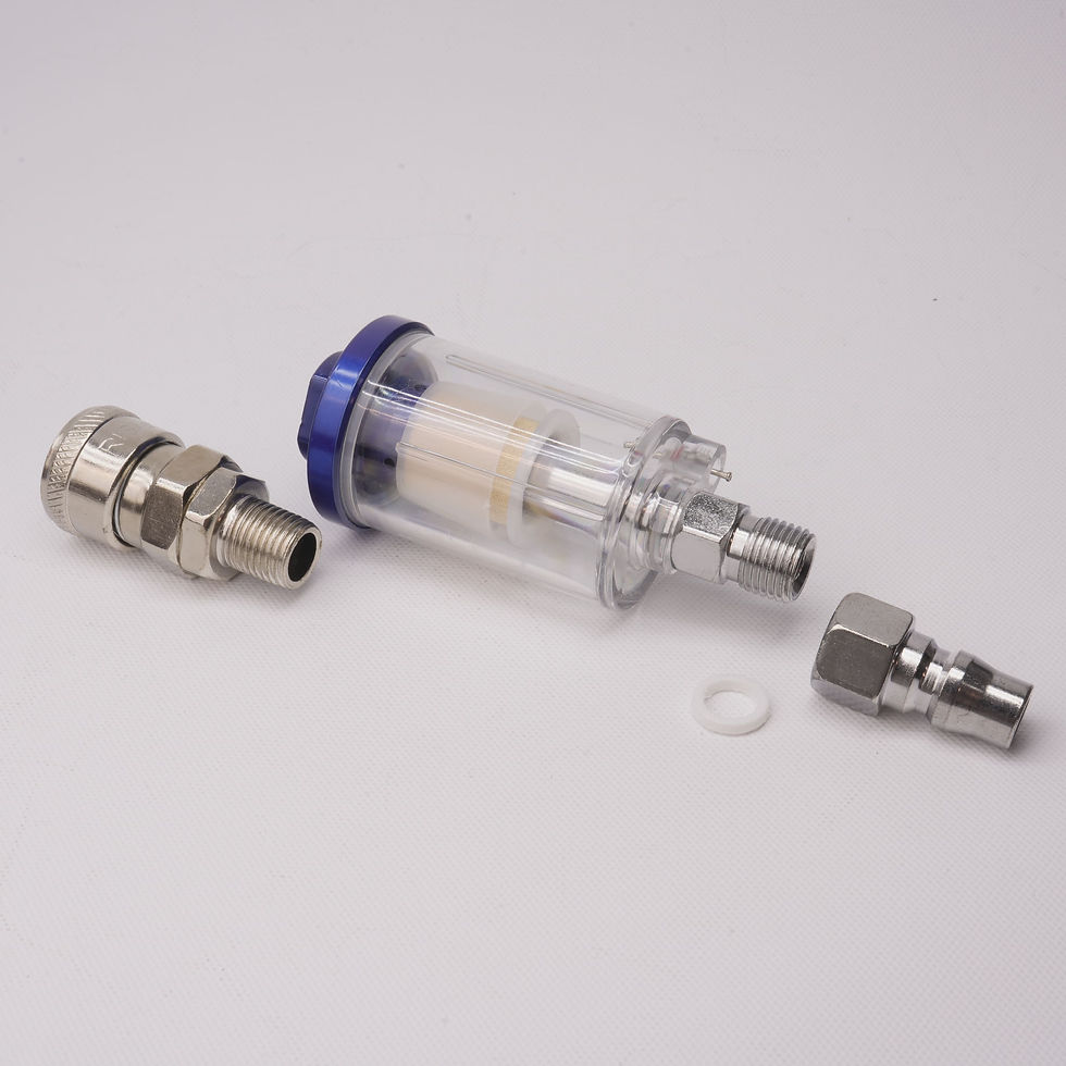 縮圖：[添購]噴槍 油漆 過濾 濾心 配件 油水分離器 壓力表