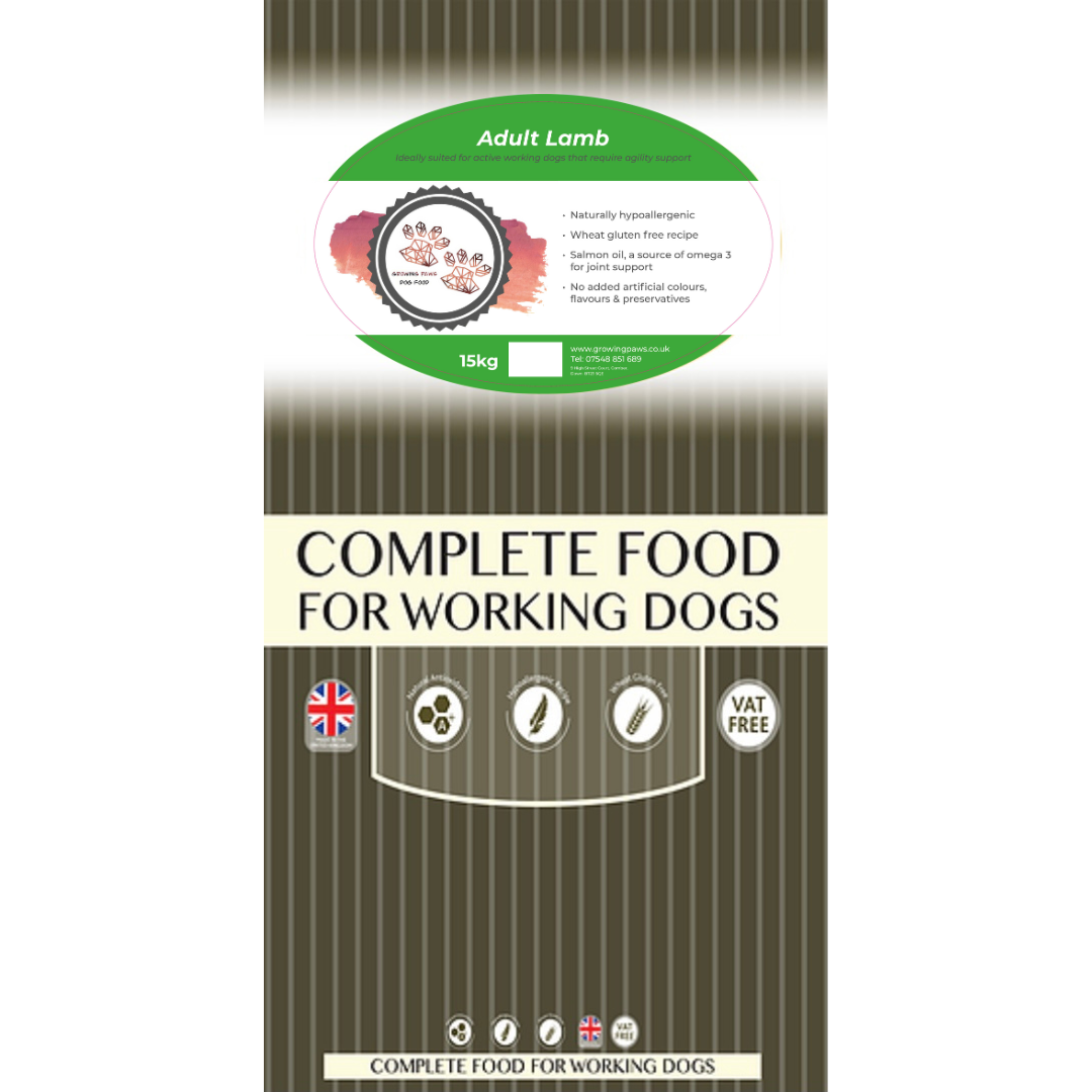 Growing Paws Premium Lamb & Rice Dog Food