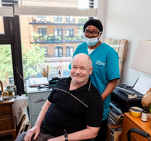 ASI worker with her client