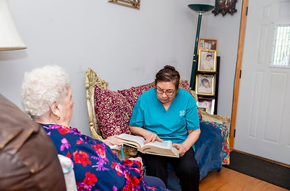 ASI worker with her client