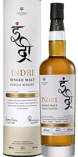 印德里三桶單一麥芽威士忌
Indri Trini Single Indian Malt Whisky
酒精濃度:46%
容量:700ml