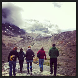 Checking out the glacier