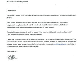 Secondary School Vaccination Programme