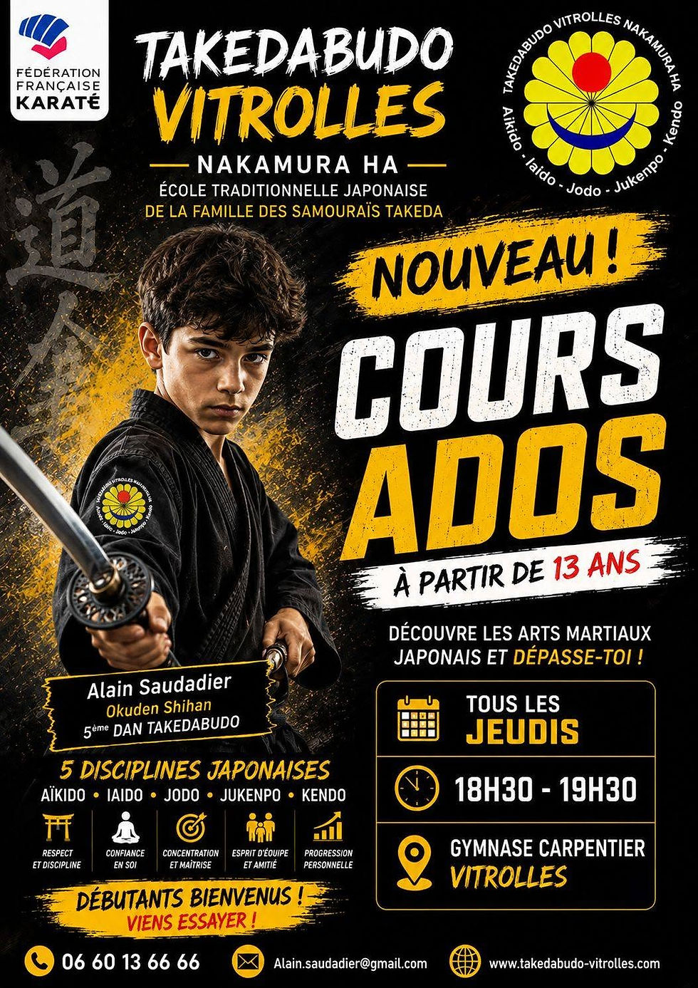 Cours Ados TAKEDABUDO Vitrolles