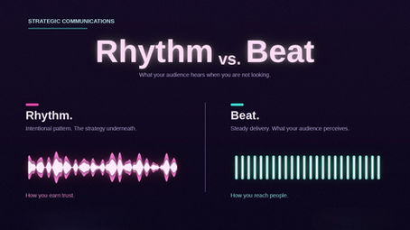 Beat vs. Rhythm: What Your Audience Hears When You Are Not Looking
