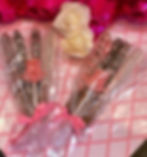 Chocolate covered pretzel bouquet