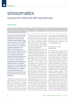 sinosomatics - Ostasiatische Heilkunde trifft Hypnotherapie