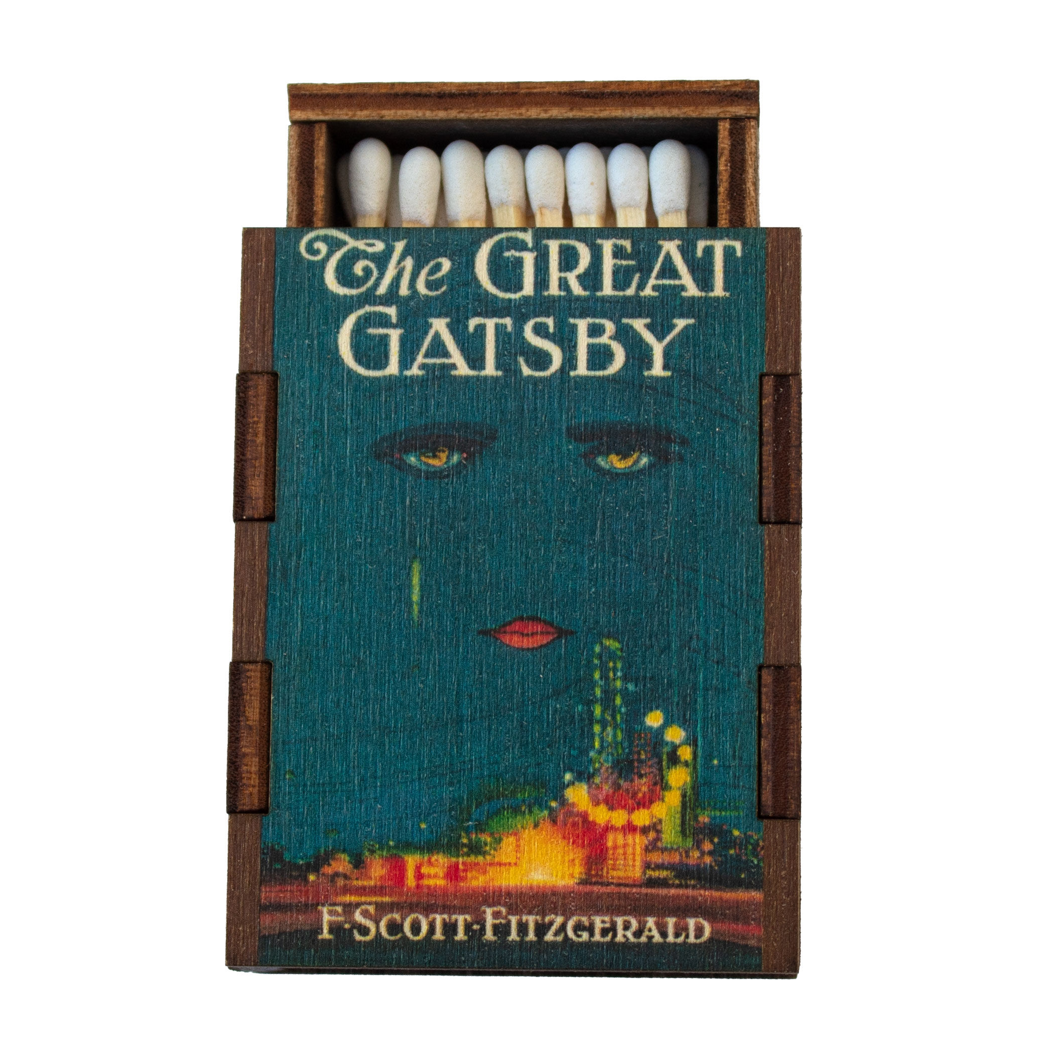 Matches • Great Gatsby Fitzgerald Wooden Matchboxes • Home Decor for Candles
