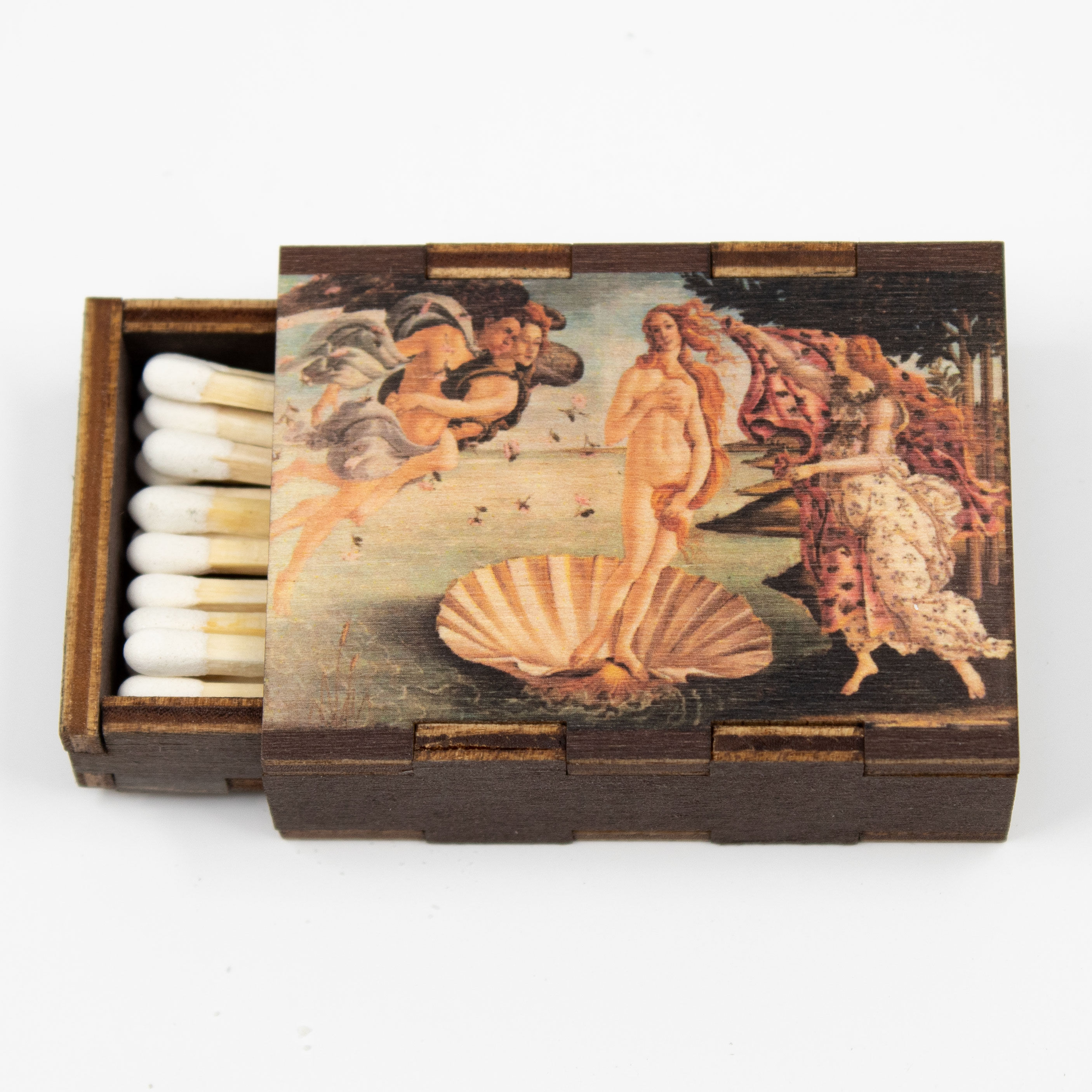 Matches • Birth of Venus Wooden Matchboxes • Home Decor for Candles and Incense