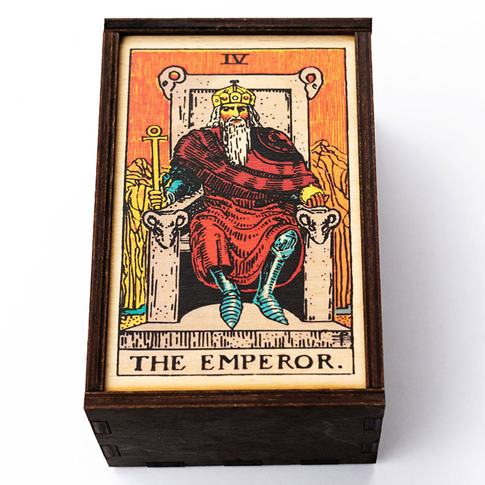 Thumbnail: Tarot The Emperor Full Color Tarot Cards Stash Boxes