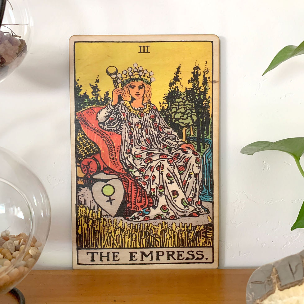 Tarot The Empress Full Color Wood Wall Art