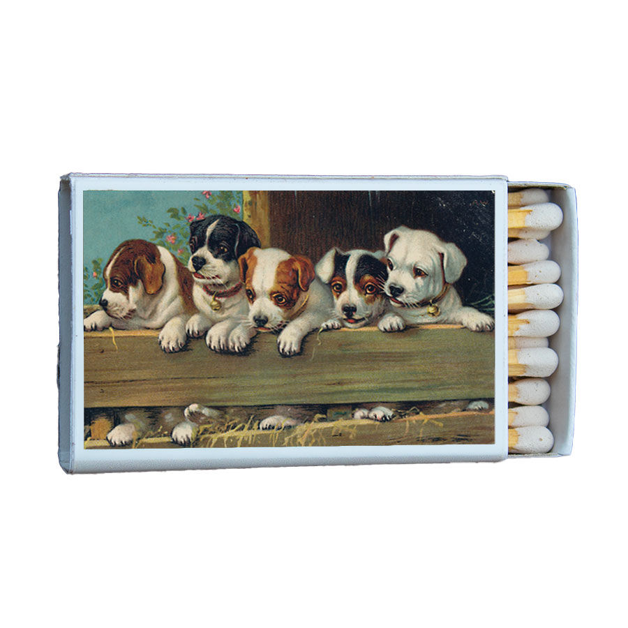 Matches • Vintage Puppy Dogs • Home Decor for Candles & Incense •Custom Matches