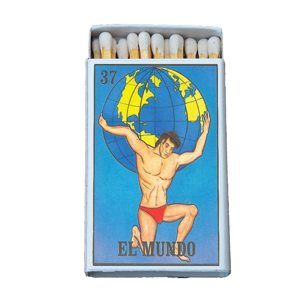 Loteria Matchbox - Mundo • Decorative Matches - Candles Accessories