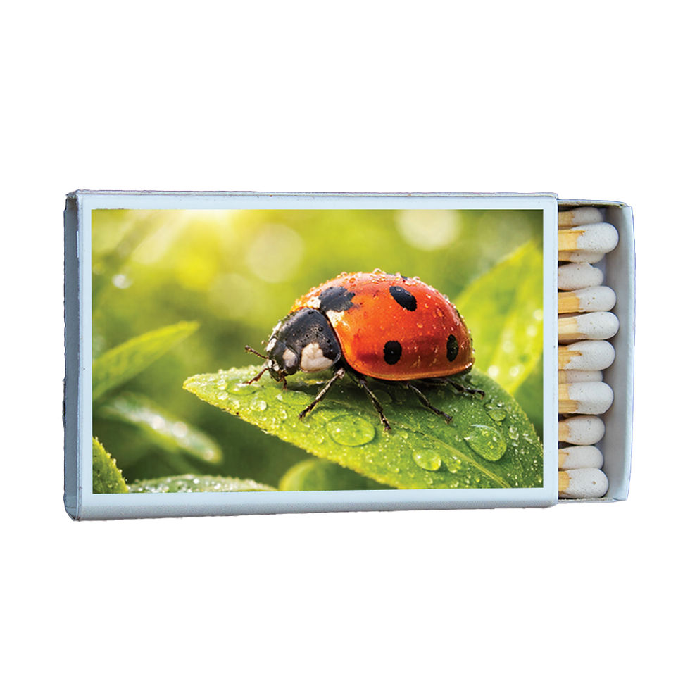 Matches • Ladybug • Home Decor for Candles and Incense • Custom Matches