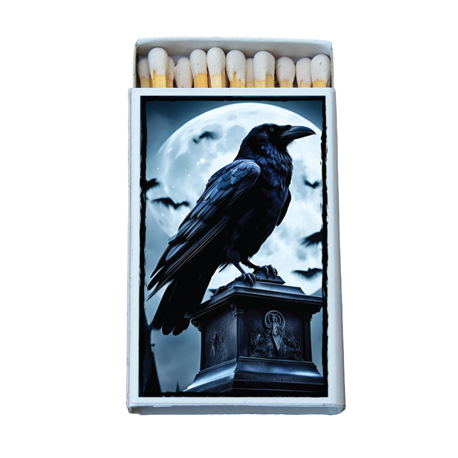Matches • Raven and Moon • Home Decor for Candles and Incense • Custom Matches