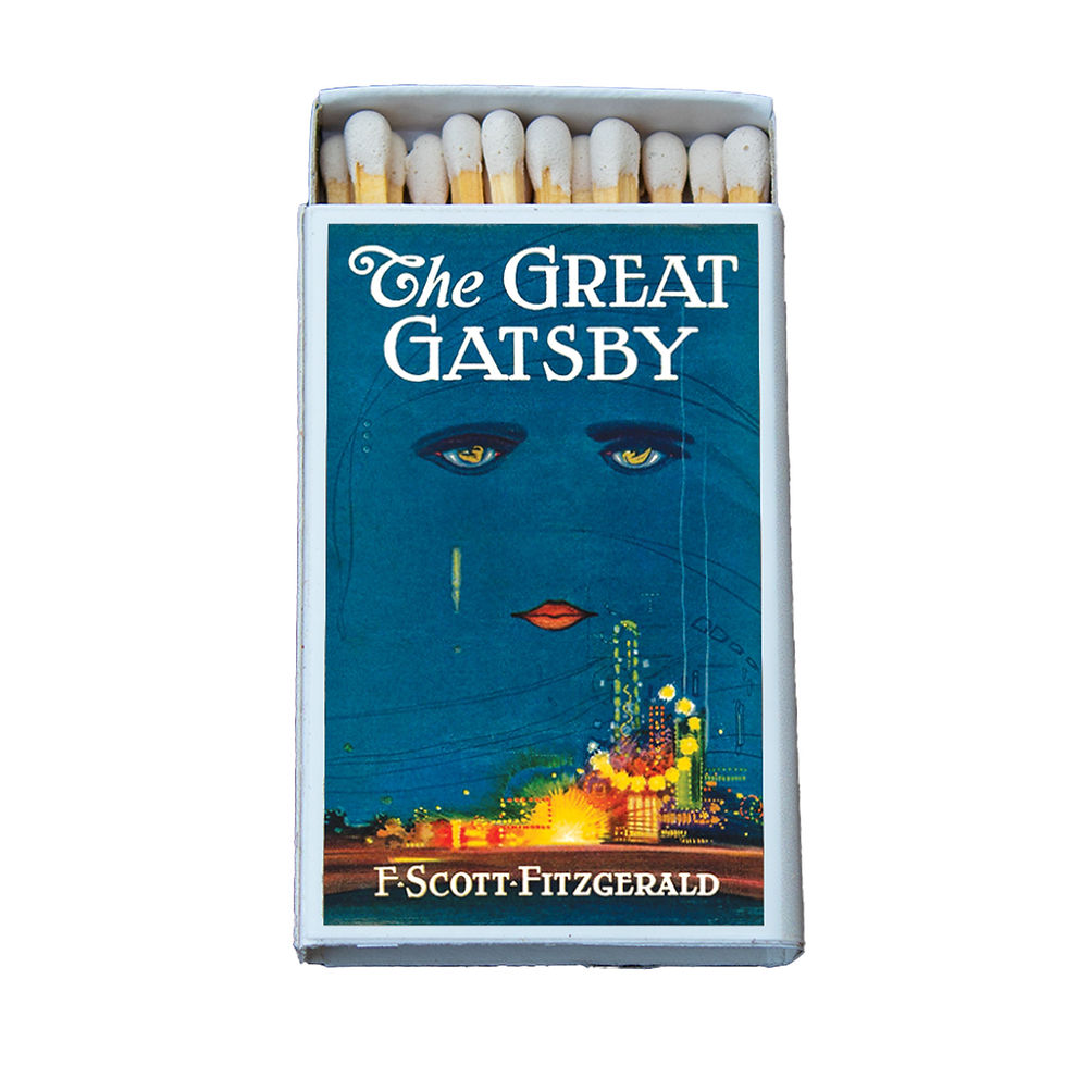 Matches • Great Gatsby Fitzgerald • Home Decor for Candles and Incense • Custom