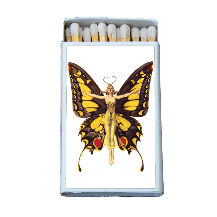 Matches • Butterfly Woman • Home Decor for Candles & Incense • Custom Matches