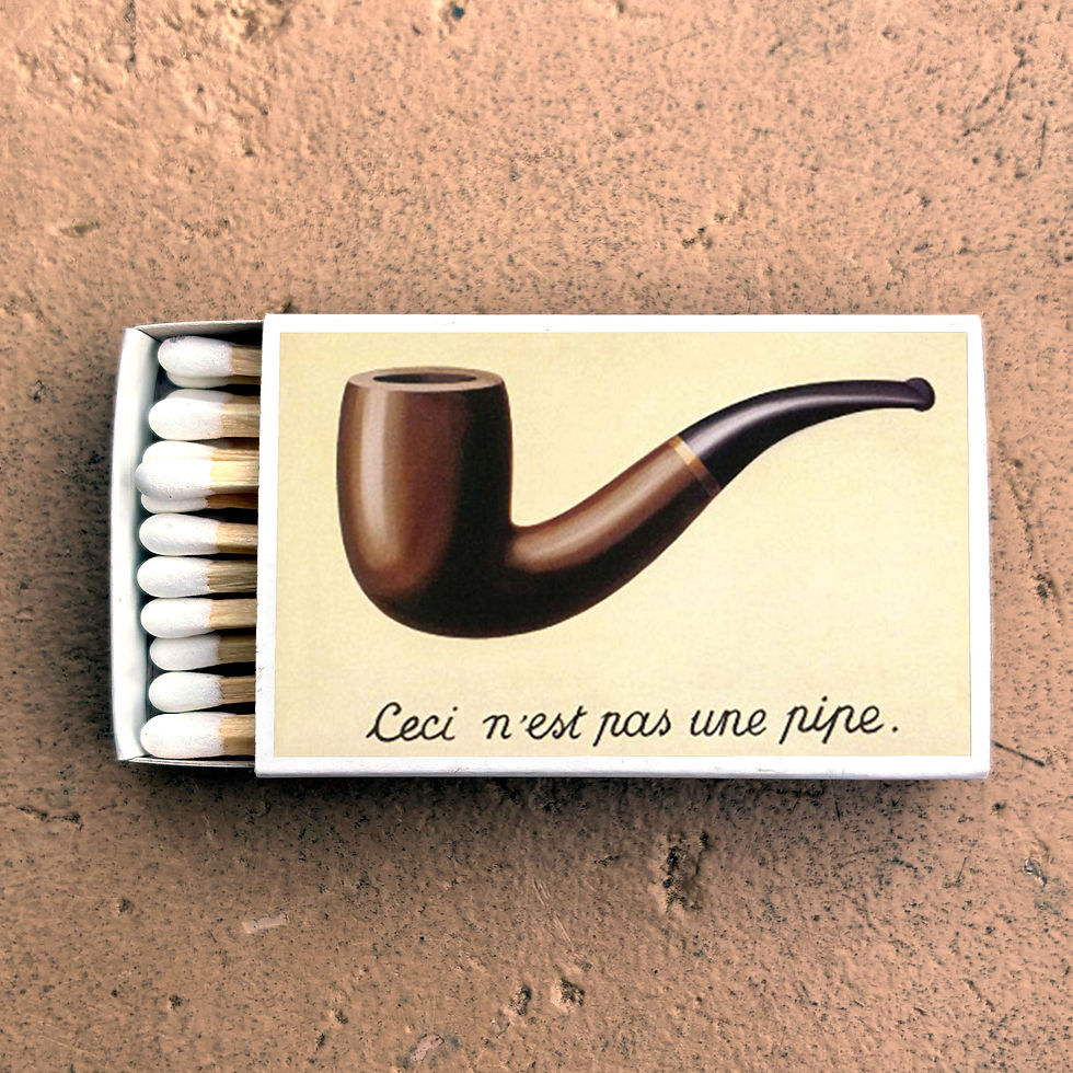 Thumbnail: Matches • Art • This is not a pipe Magritte • Home Decor for Candles • Custom