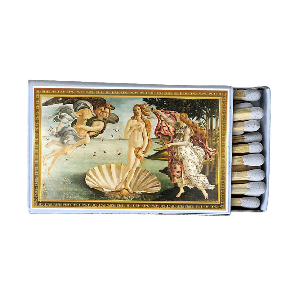 Matches • Art • Birth of Venus • Home Decor for Candles • Custom Matches