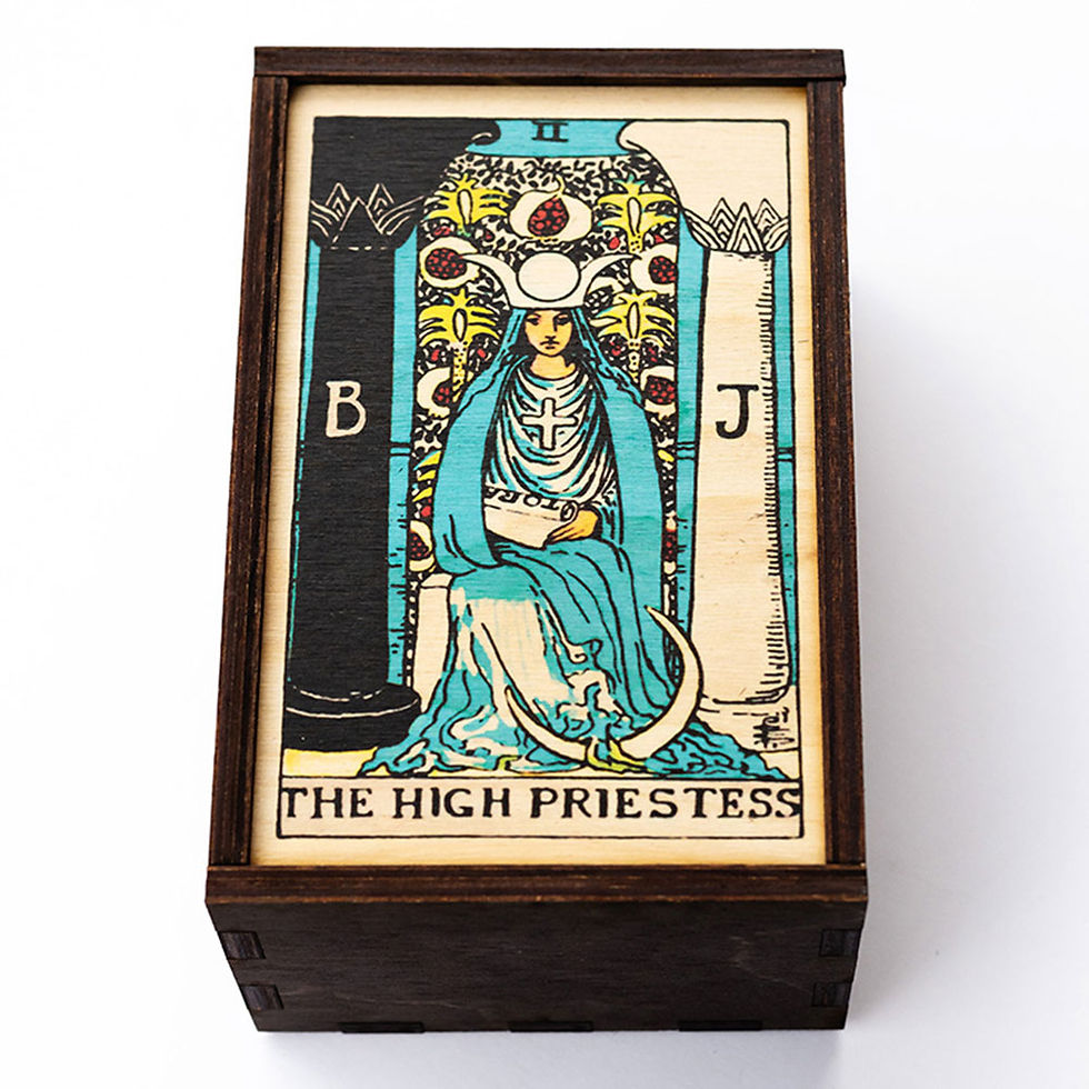 Thumbnail: Tarot The High Priestess Full Color Tarot Cards Stash Boxes