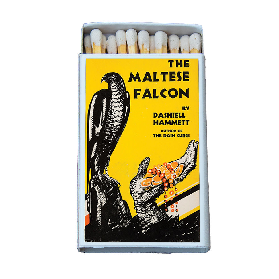 Matches • Maltese Falcon Hammett • Home Decor for Candles and Incense • Custom
