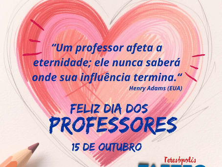 15 DE OUTUBRO - PARABÉS PROFESSORES