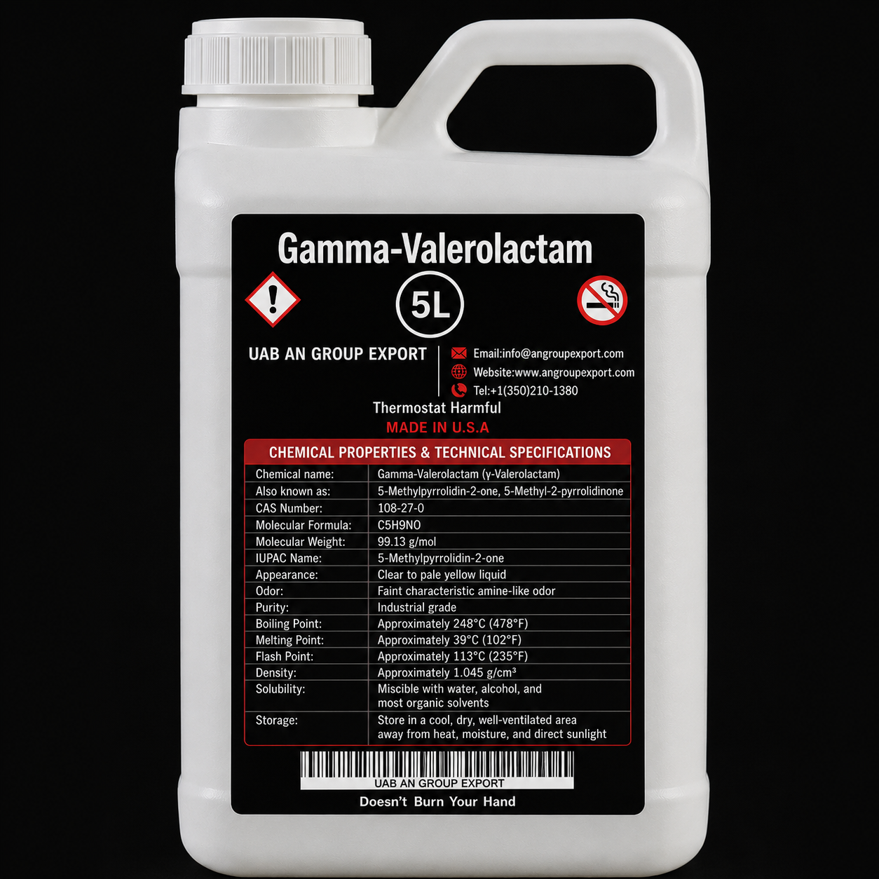 Gamma-Valerolactam | Industrial Grade Chemical | CAS Number: 108-27-0