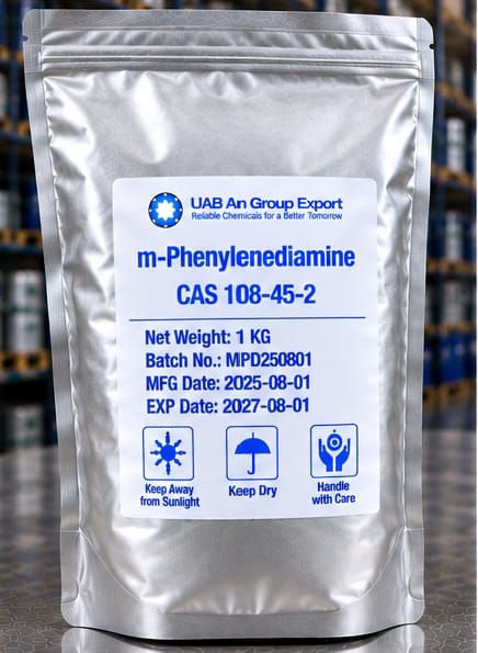 Thumbnail: m-Phenylenediamine — CAS 108-45-2