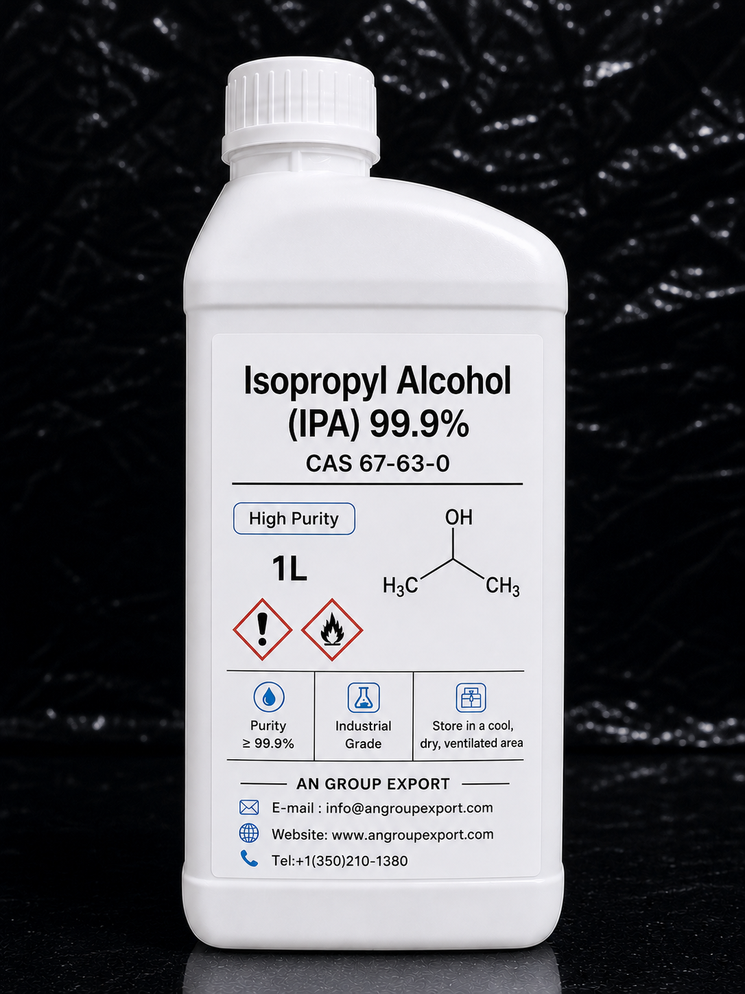 Buy Isopropyl Alcohol (IPA) 99.9% CAS 67-63-0 — Anhydrous Lab & Industrial Grade