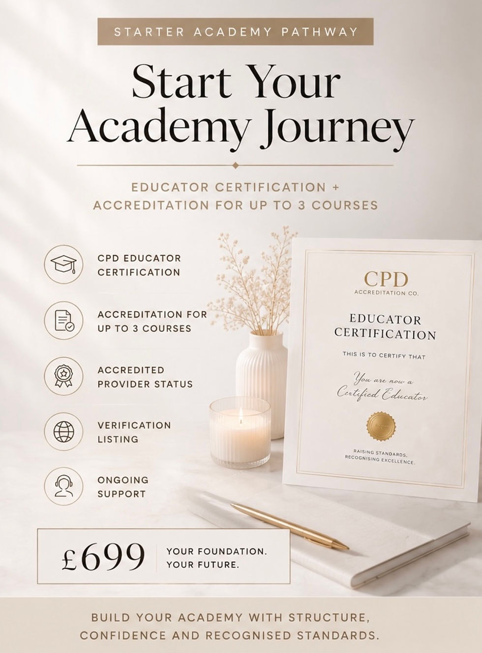 Online self study CPD Educator Certification course for beauty trainers