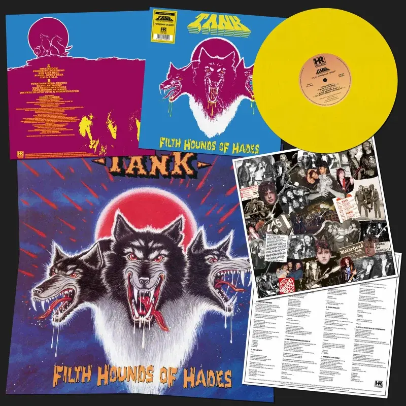Tank Filth Hounds Of Hades (LP) (2023 Reissue) (Yellow Vinyl)