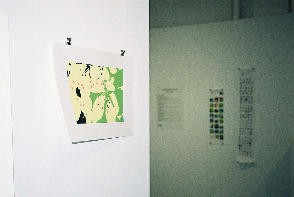 Print in foreground by Grace Beswick