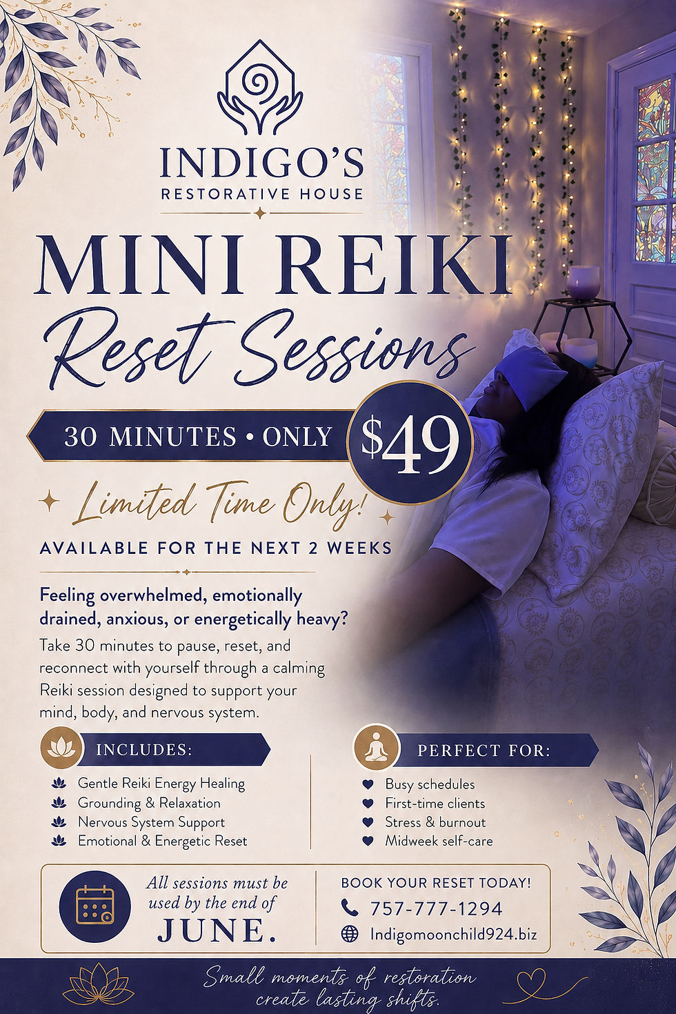 Mini Reset Reiki Sessions 
